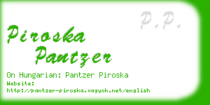 piroska pantzer business card